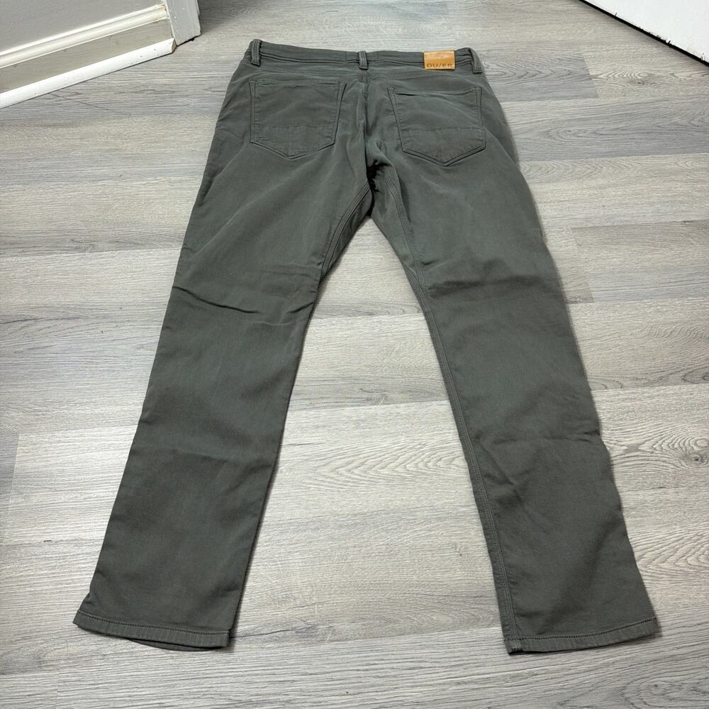 DU/ER Men's No Sweat Pants Athletic Taper 36x32 Gray/Gull - Picture 4 of 9